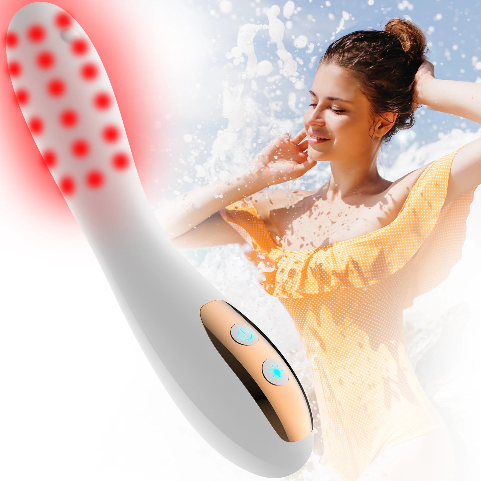 Vaginal Vibrator Wireless Vaginal Massager Red Light Therapy Device for Vaginitis Female Sex Wand Vaginal Tightening Device SilhouElle