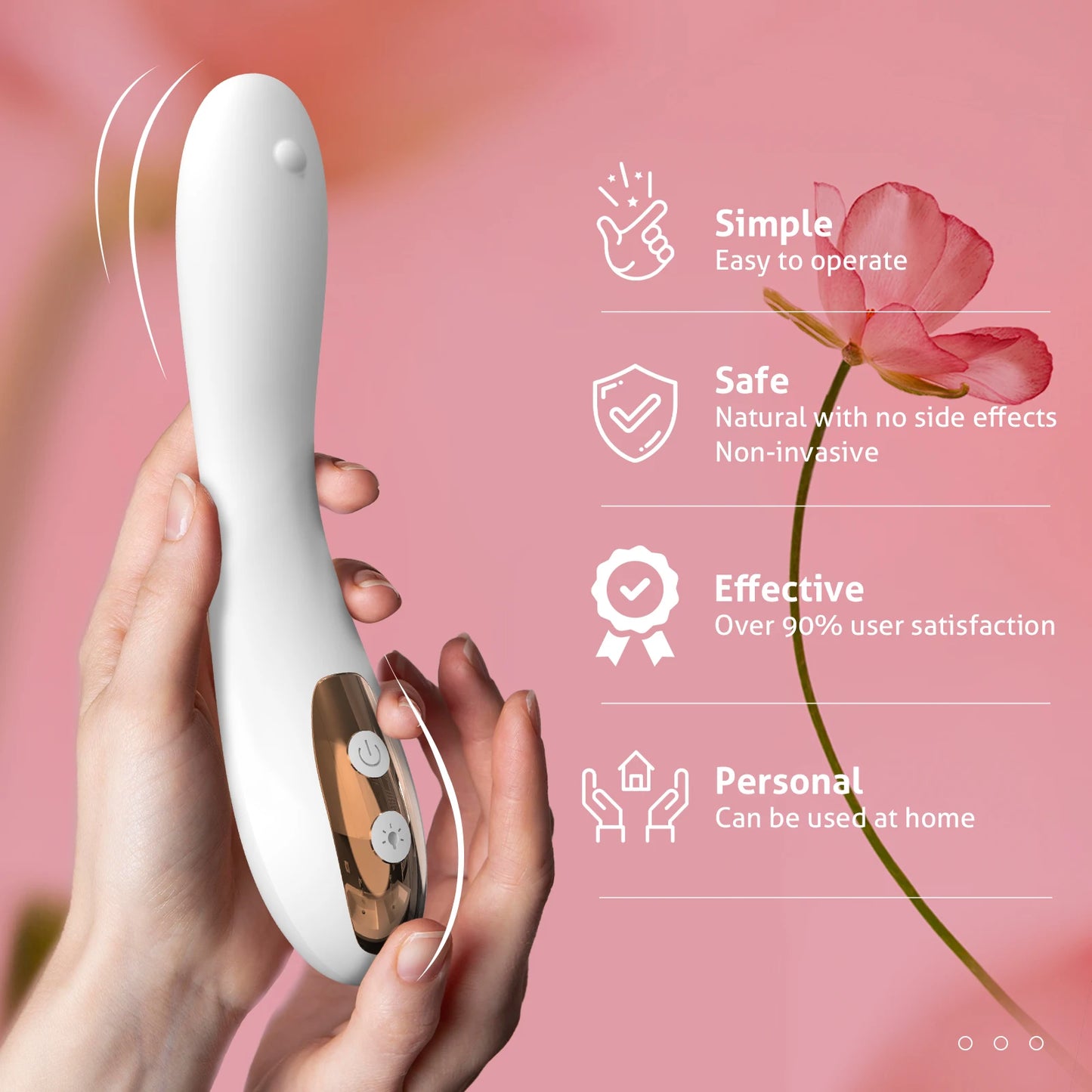Vaginal Vibrator Wireless Vaginal Massager Red Light Therapy Device for Vaginitis Female Sex Wand Vaginal Tightening Device SilhouElle